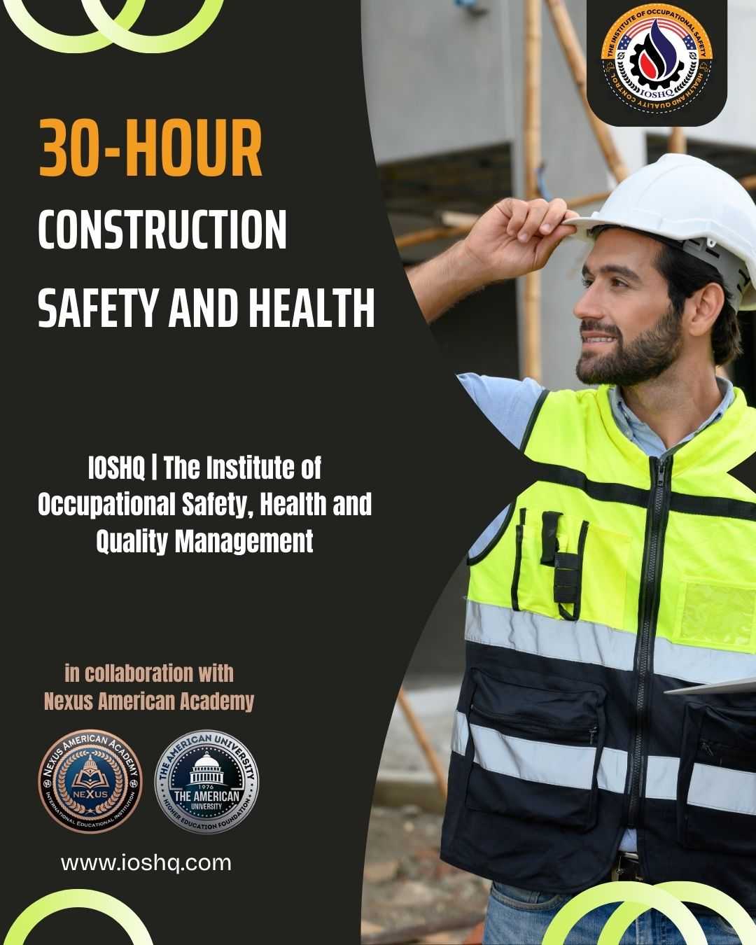 30 hour construction safety and health | (الأوشا الأمريكية) شهادة الأوشا 30 ساعة في الإنشاءات