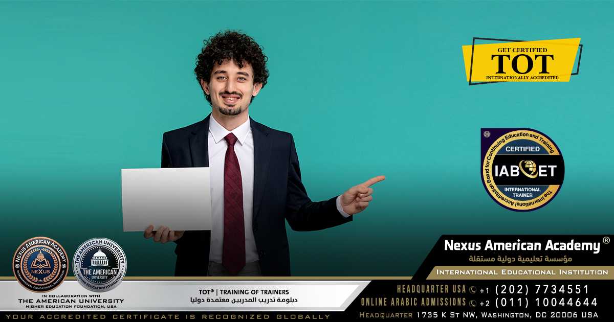 Tot® | training of trainers | دبلومة تدريب المدربين معتمدة دوليا | accredited globally
